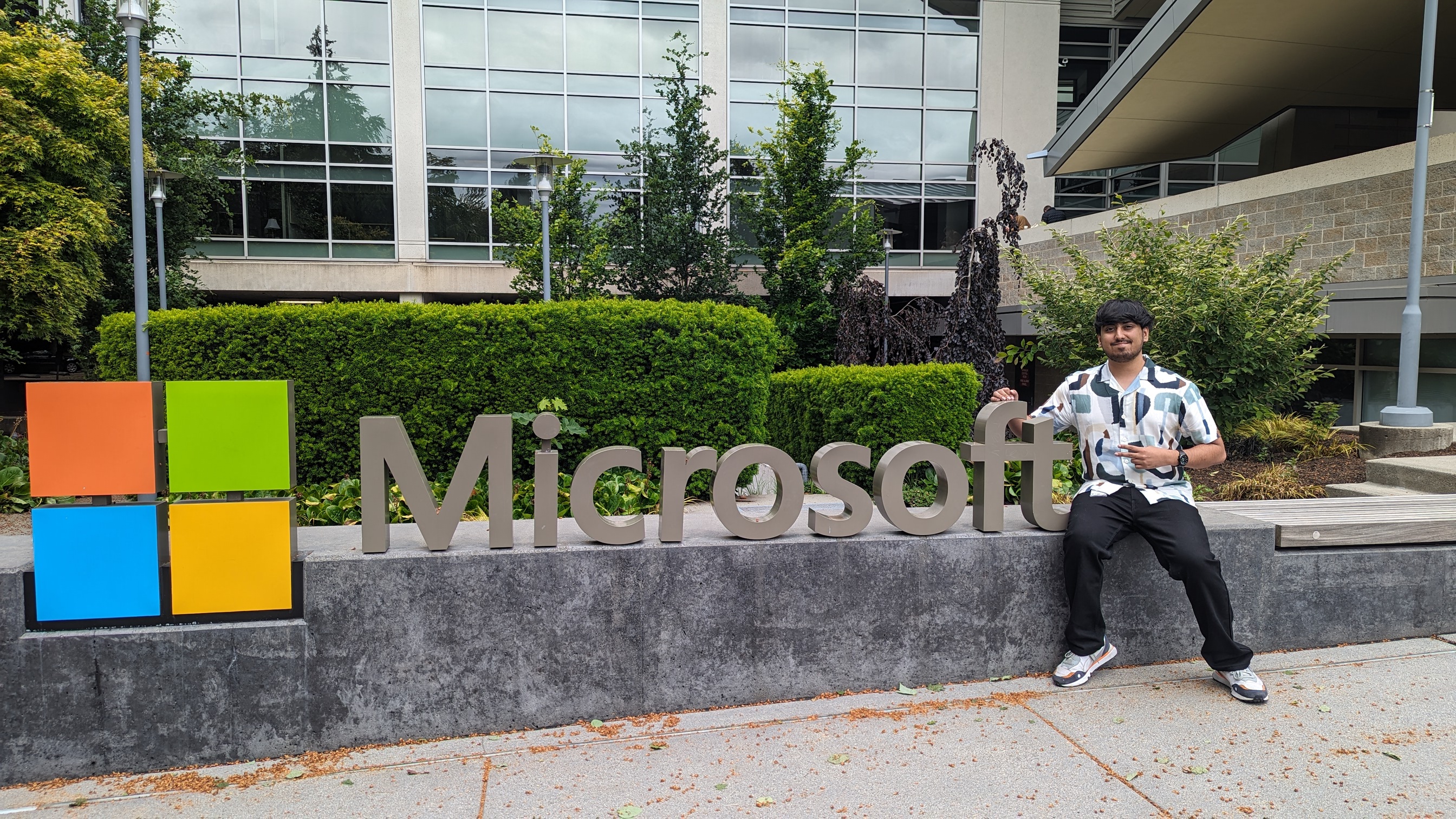 Picture with the Microsoft Letters