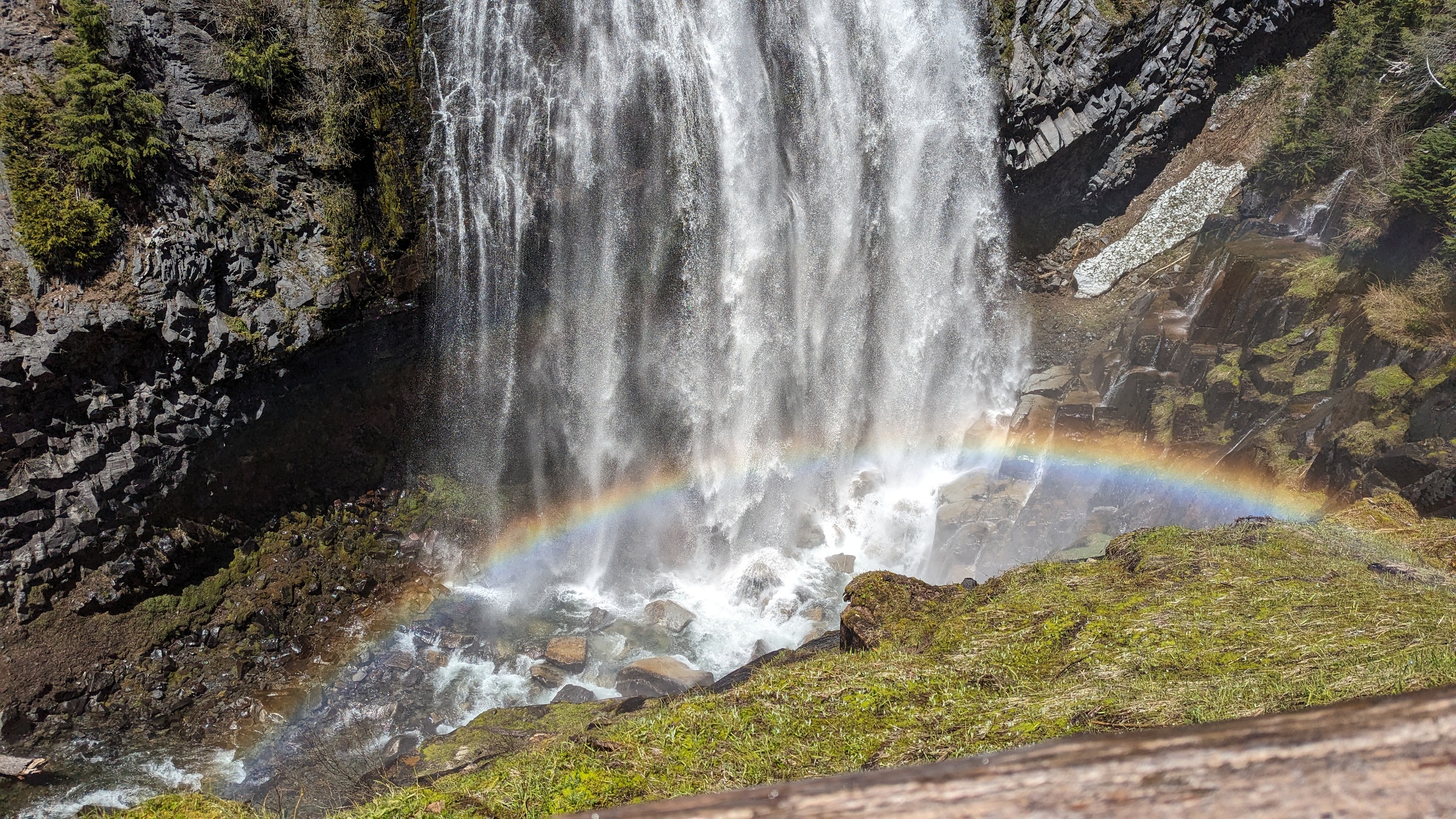 Narada Falls with rainbow